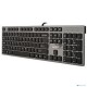 Клавиатура A4Tech  KV-300H серый/черный USB slim