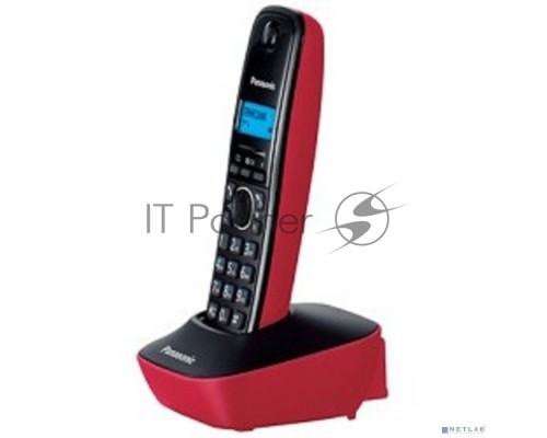 Телефон Panasonic KX-TG1611RUR (красный) {АОН, Caller ID,12 мелодий звонка,подсветка дисплея,поиск трубки}