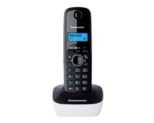 Телефон Panasonic KX-TG1611RUW (белый) {АОН, Caller ID,12 мелодий звонка,подсветка дисплея,поиск трубки}