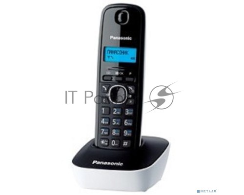 Телефон Panasonic KX-TG1611RUW (белый) {АОН, Caller ID,12 мелодий звонка,подсветка дисплея,поиск трубки}