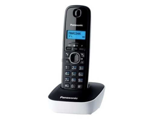 Телефон Panasonic KX-TG1611RUW (белый) {АОН, Caller ID,12 мелодий звонка,подсветка дисплея,поиск трубки}