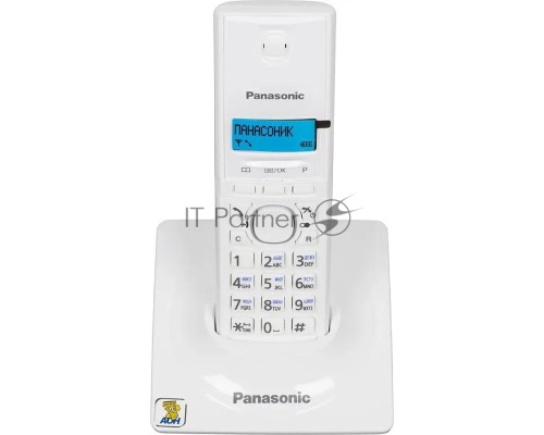Телефон Panasonic KX-TG1711RUW (белый) {АОН, Caller ID,12 мелодий звонка,подсветка дисплея,поиск трубки}