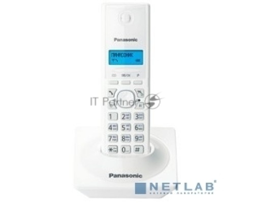 Телефон Panasonic KX-TG1711RUW (белый) {АОН, Caller ID,12 мелодий звонка,подсветка дисплея,поиск трубки}