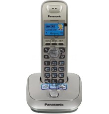 Телефон Panasonic KX-TG2511RUN (платиновый) {АОН, Caller ID,спикерфон на трубке,переход в Эко режим одним нажатием}