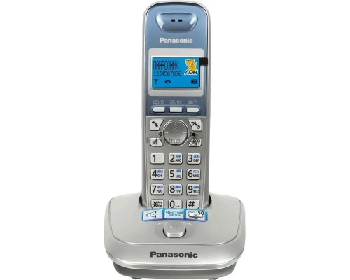 Телефон Panasonic KX-TG2511RUS (серебристый) {АОН, Caller ID,спикерфон на трубке,переход в Эко режим одним нажатием}