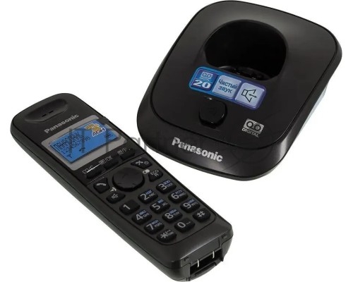 Телефон Panasonic KX-TG2521RUT (титан) {АОН, Caller ID,спикерфон,голосовой АОН,полифония,цифровой автоответчик}