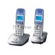 Телефон Panasonic KX-TG2512RUS (серебристый) {Доп трубка в комплекте,АОН, Caller ID,спикерфон на трубке,полифония}