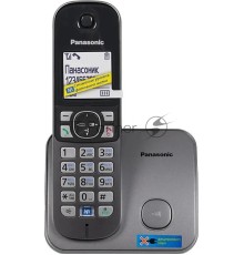 Телефон Panasonic KX-TG6811RUM (серебристый) {Беспроводной DECT,40 мелодий,телефонный справочник 120 зап.}