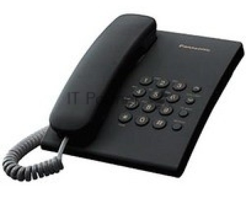 Телефон Panasonic KX-TS2350RUB (черный) {повтор номера, регул-ка громкости, кр.на стену}