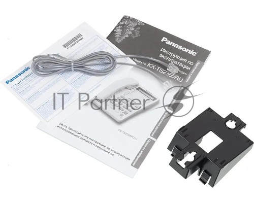 Телефон Panasonic KX-TS2365RUB (черный) {16-зн ЖКД, однокноп.набор 20 ном., автодозвон, спикерфон }