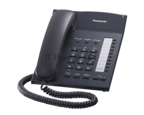 Телефон Panasonic KX-TS2382RUB (черный) {индикатор вызова,повторный набор последнего номера,4 уровня громкости звонка}