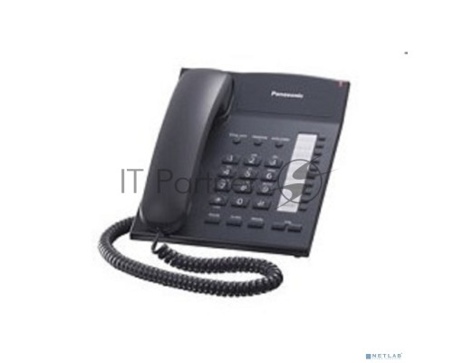 Телефон Panasonic KX-TS2382RUB (черный) {индикатор вызова,повторный набор последнего номера,4 уровня громкости звонка}