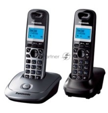 Телефон Panasonic KX-TG2512RU2 {Доп трубка в комплекте, АОН, Caller ID, спикерфон, полифония}