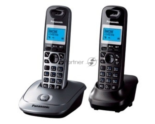 Телефон Panasonic KX-TG2512RU2 {Доп трубка в комплекте, АОН, Caller ID, спикерфон, полифония}