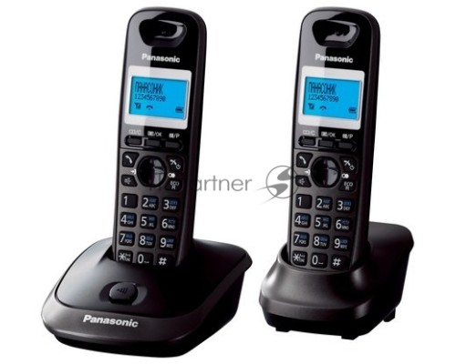 Телефон Panasonic KX-TG2512RU2 {Доп трубка в комплекте, АОН, Caller ID, спикерфон, полифония}