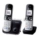 Телефон Panasonic KX-TG6812RU черный (труб. в компл.:2шт) АОН
