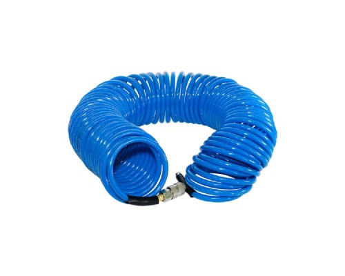 [Пневматическое оборудование] FUBAG Шланг спиральный с фитингами [170302] {рапид_полиуретан_15бар_6х10мм_15м}