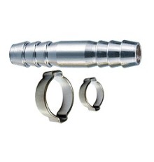 FUBAG Переходник 10мм елочка на елочку с 2- мя обжимными кольцами 10х15мм [180392]