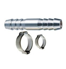 FUBAG Переходник 6мм елочка на елочку с 2- мя обжимными кольцами 6х11мм блистер  [180390 B]