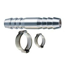 FUBAG Переходник 10мм елочка на елочку с 2- мя обжимными кольцами 10х15мм блистер  [180392 B]