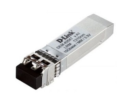 [Сетевое оборудование] D-Link 435XT/A1A PROJ Трансивер SFP+ с 1 портом 10GBase-LRM для многомодового оптического кабеля (до 200 м, разъем Duplex LC)
