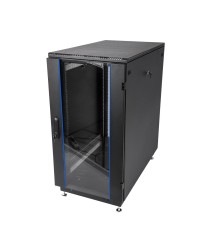 ЦМО Шкаф телекоммуникационный напольный 18U (600x600) дверь стекло, цвет чёрный (ШТК-М-18.6.6-1ААА-9005) (2 коробки)