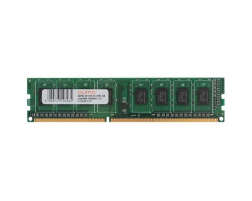 [Модуль памяти] QUMO DDR3 DIMM 4GB (PC3-12800) 1600MHz QUM3U-4G1600C(N/K)11L 1.35V