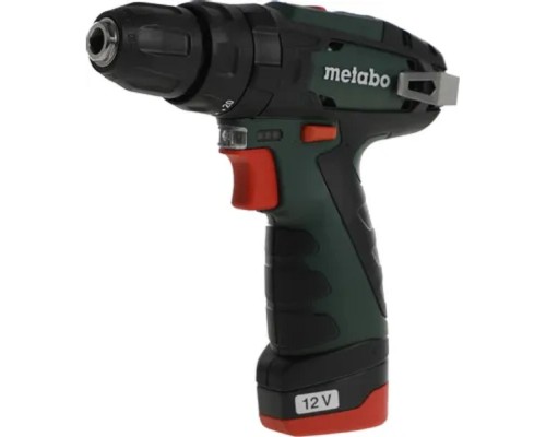 [Дрель, Шуруповерт] Metabo PowerMaxx SB Ударная дрель-шуруповерт [600385500] { 10.8 В, 2 Ач, БЗП,34 Нм, 1.12 кг }
