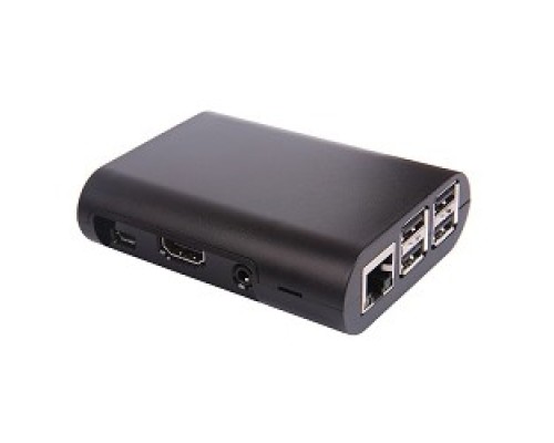 [Компьютер] Raspberry 41433 Корпус PI 3/PI 2 model B/ model B+ (Black) овальный, на винтах (41433)
