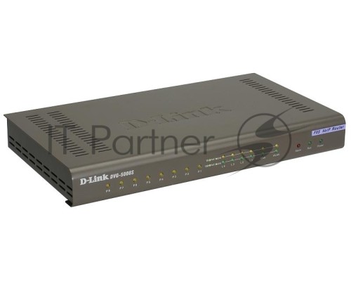 Интернет-телефония D-Link DVG-5008SG/A1A Голосовой шлюз с 8 FXS-портами, 1 WAN-портом 10/100/1000Base-T и 4 LAN-портами 10/1000Base-T