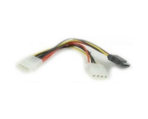 [кабели] Gembird/Cablexpert Кабель питания SATA, 15см, molex 4pin/molex4pin+sata 15pin, на 2 устр. (CC-SATA-PSY2)