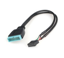 Cablexpert Внутренний USB2 - USB3 кабель, 9pin/19pin, 0.3m (CC-U3U2-01)