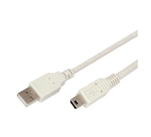 Rexant (18-1136) Кабель USB-A – mini USB, 2,4А, 3м, ПВХ, серый 