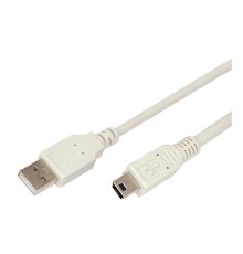 Rexant (18-1136) Кабель USB-A – mini USB, 2,4А, 3м, ПВХ, серый 