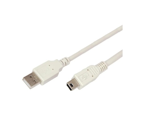 [Кабели] Rexant (18-1136) Кабель USB-A – mini USB, 2,4А, 3м, ПВХ, серый 