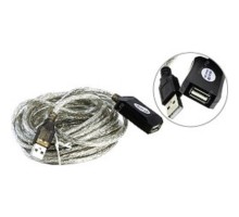 Aopen/Qust Кабель-адаптер USB2.0-repeater, удлинительный активный <Am-->Af> 5м (ACU823-5M) [6938510851314]