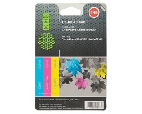 [Расходные материалы] CACTUS Заправочный набор CS-RK-CL446 многоцветный 90мл для Canon Pixma MG2440/MG2541