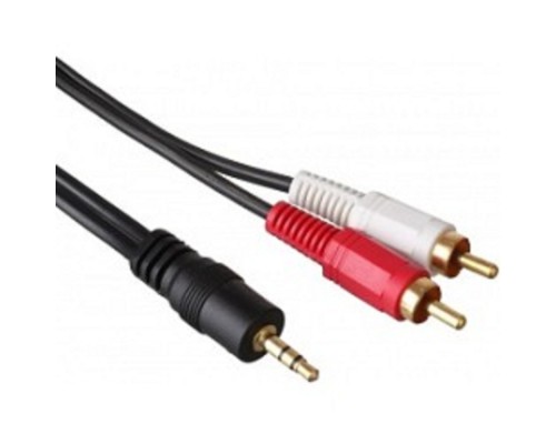 [кабели] Exegate EX225928RUS Кабель аудио (3.5mm Jack M - 2xRCA M)  5м Exegate, позолоченные разъемы