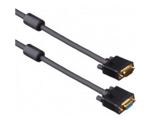 [кабели] Exegate EX138951RUS Удлинитель монитор - SVGA card (15M -15F)  1.8м 2 фильтра Exegate позол. разъемы, экран