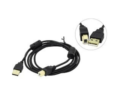 [кабели] Exegate EX138947RUS Кабель USB 2.0 A-->B 3м Exegate 2 фильтра, позолоченные контакты