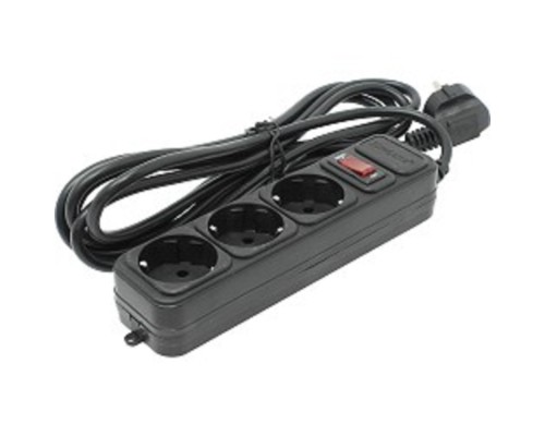 [Сетевой фильтр] Exegate EX221179RUS Сетевой фильтр Exegate SP-3-3B (3 розетки, 3м, евровилка, черный)