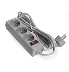 Exegate EX221183RUS Сетевой фильтр Exegate SP-3-5G (3 розетки, 5м, евровилка, серый)