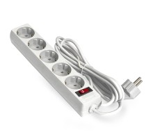 Exegate EX221174RUS Сетевой фильтр Exegate SP-5-1.8W (5 розеток, 1.8м, евровилка, белый)