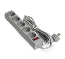 Exegate EX221186RUS Сетевой фильтр Exegate SP-5-3G (5 розеток, 3м, евровилка, серый)