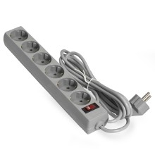 Exegate EX119388RUS Сетевой фильтр Exegate SP-6-1.8G (6 розеток, 1.8м, евровилка, серый)