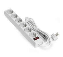 Exegate EX221172RUS Сетевой фильтр Exegate SP-6-1.8W (6 розеток, 1.8м, евровилка, белый)