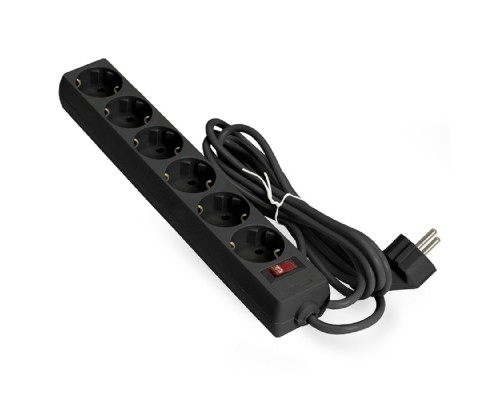 [Сетевой фильтр] Exegate EX119393RUS Сетевой фильтр Exegate SP-6-3B (6 розеток, 3м, евровилка, черный)