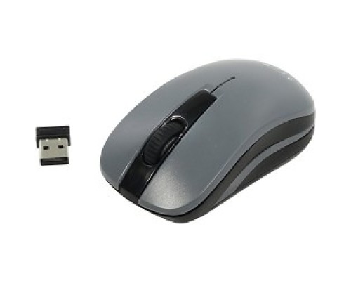 [Мышь] Oklick 445MW черный/серый оптическая (1200dpi) беспроводная USB (3but) [945814]