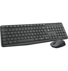 920-007948 Logitech Клавиатура + мышь MK235 GREY USB оригинальная заводская гравировка RU/LAT