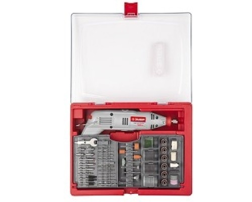 [Шлифовальная машина] ЗУБР Гравер [ЗГ-130ЭК H176] { электрический с набором мини-насадок в кейсе, 176 предметов }